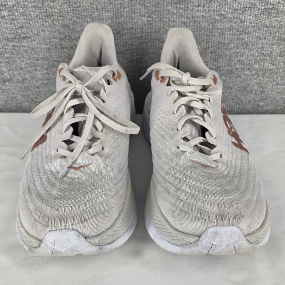 HOKA ONE ONE MEN WHITE COPPER MACH 5 RUNNING SHOES SIZE 10.5 - 1127893 WCPP - Picture 14 of 15